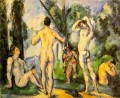 Badende 2 Paul Cezanne Nacktheit Impressionismus